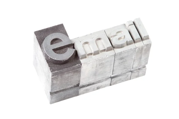Lead type letters — Stock Photo, Image