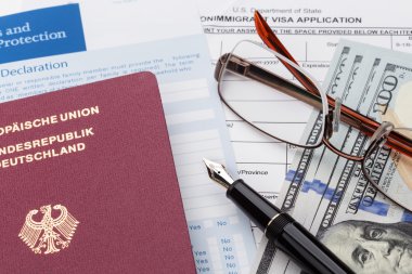 Alman Seyahat pasaportu ile vize başvurusu