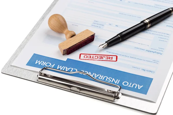 Auto insurance claim form — Stock Photo, Image