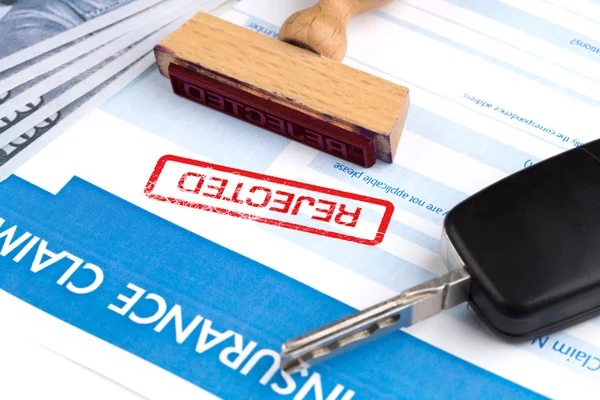 Formulario de reclamación de seguro de automóvil — Foto de Stock