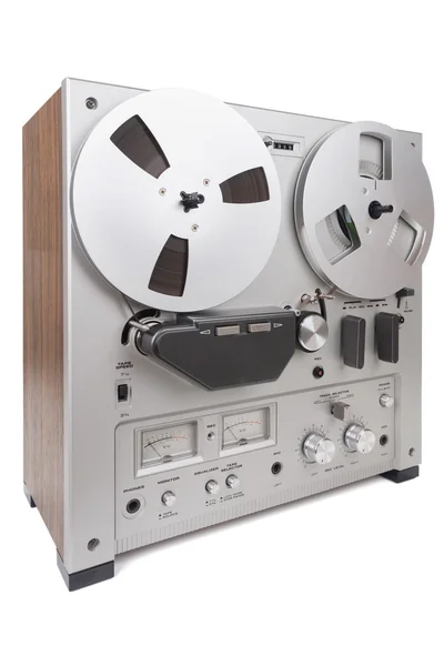 Giocatore analogico del registratore di bobine stereo — Foto Stock