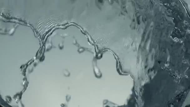 Super Slow Motion Shot von klarem Wasser 300 fps. — Stockvideo