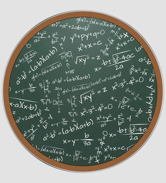 Formula lavagna matematica — Vettoriale Stock