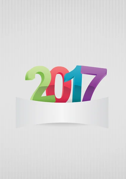 2017 rok prázdné — Stockový vektor