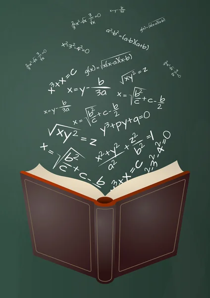 Iskola matematikai képlet — Stock Vector