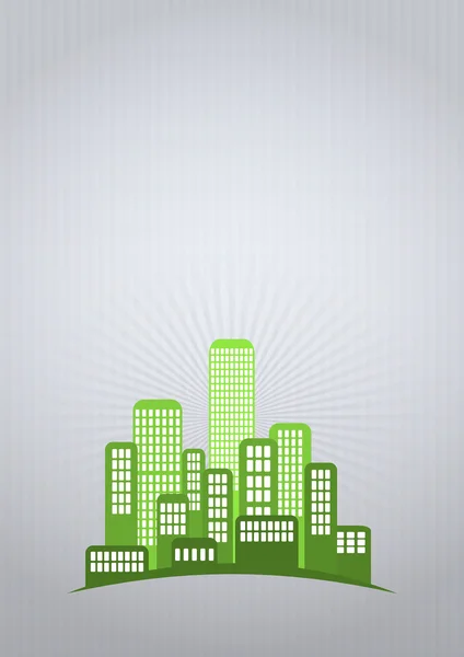 Green city — Stock Vector