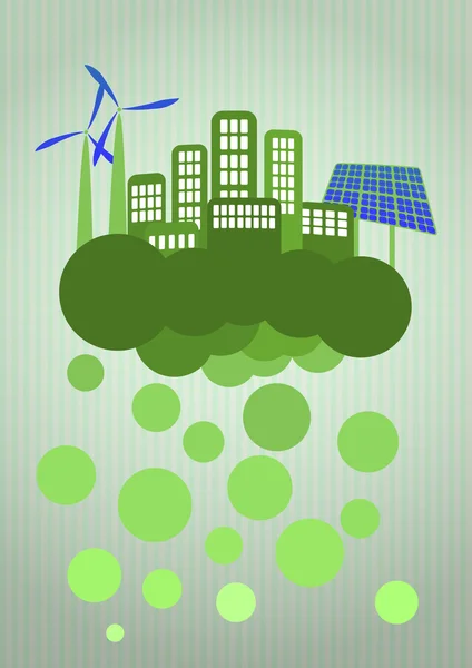 Green city — Stock Illustration Green city Royalty Free Stock Vectors