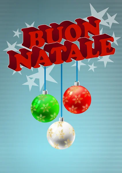 Xmas italiano — Archivo Imágenes Vectoriales