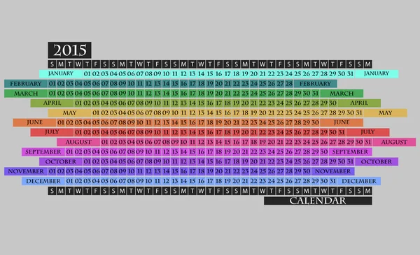2015 kalender — Stockvector