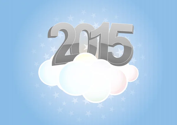 Nube di 2015 — Vettoriale Stock