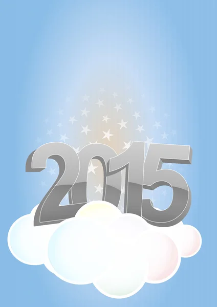 Nube 2015 — Vector de stock