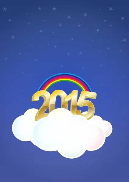 Nube di 2015 — Vettoriale Stock
