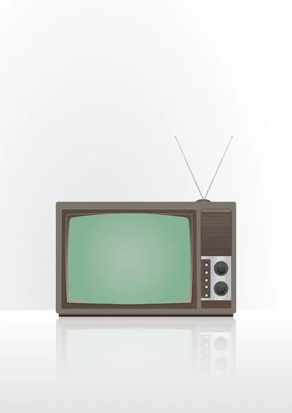 Vintage televisie — Stockvector