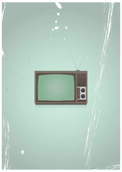 Télévision vintage — Image vectorielle