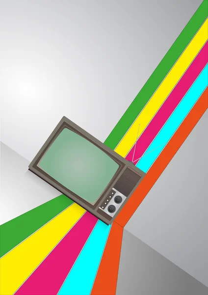 Télévision vintage — Image vectorielle