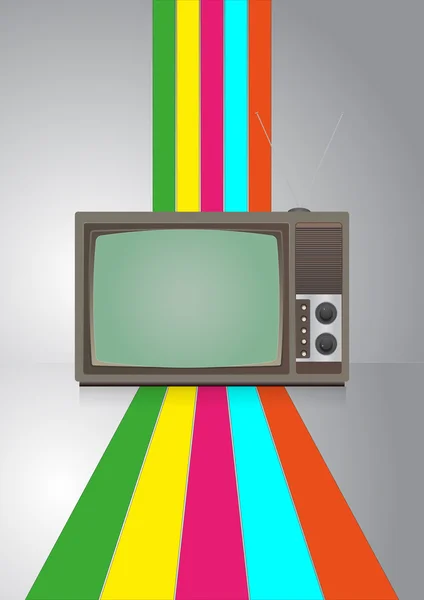 老式电视 — 图库矢量图片