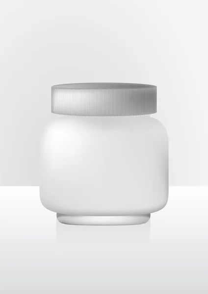 Cream jar — Stock Vector