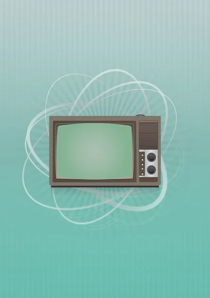 Vintage televisie — Stockvector