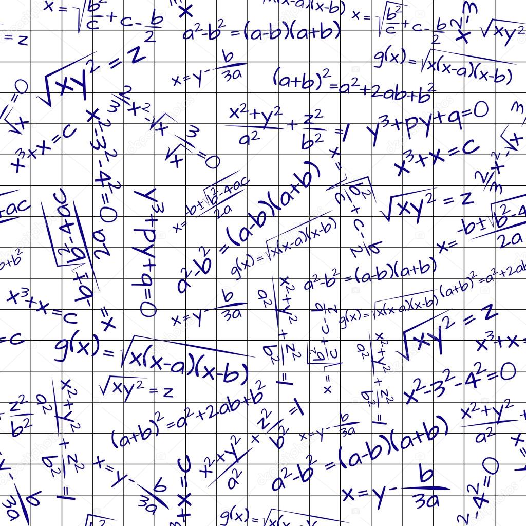 formula math seamless pattern