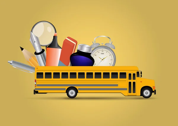 Školní autobus — Stockový vektor