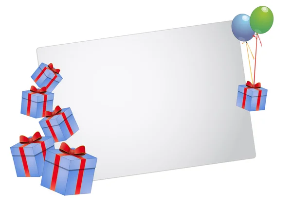 Carte cadeau vierge — Image vectorielle