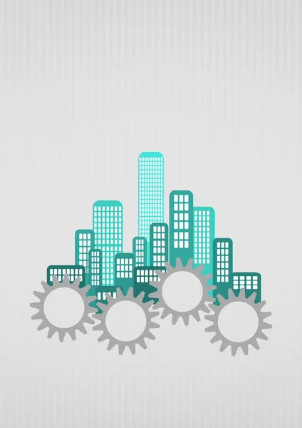 City gear — Stock Illustration City gear Vector Graphics