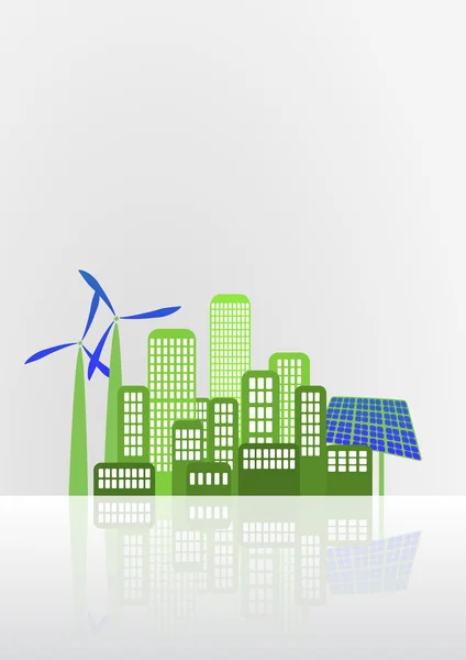 Green city — Stock Illustration Green city Stock Vector
