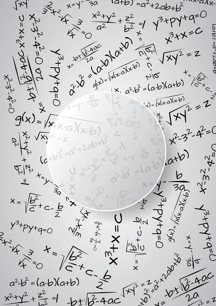 Mathématiques de formule — Image vectorielle