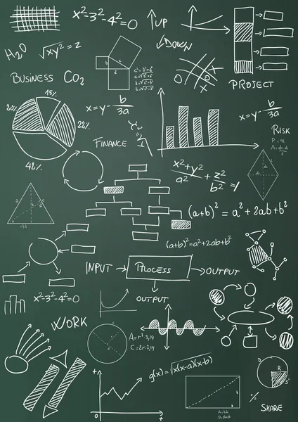 Grafieken en diagrammen — Stockvector