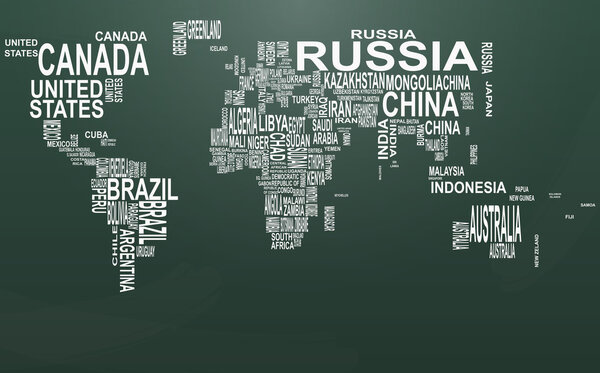 Карта мира - доска
