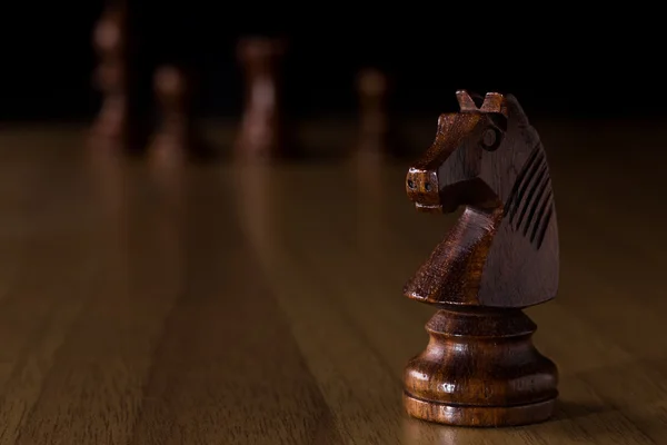 Black knight chess — Stock Photo, Image