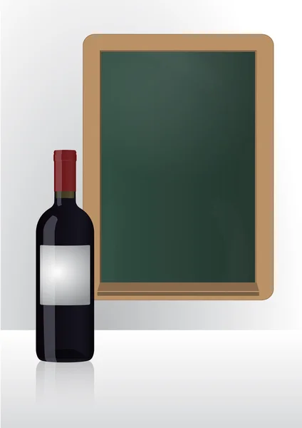 Şarap listesi yazı tahtası — Stok Vektör