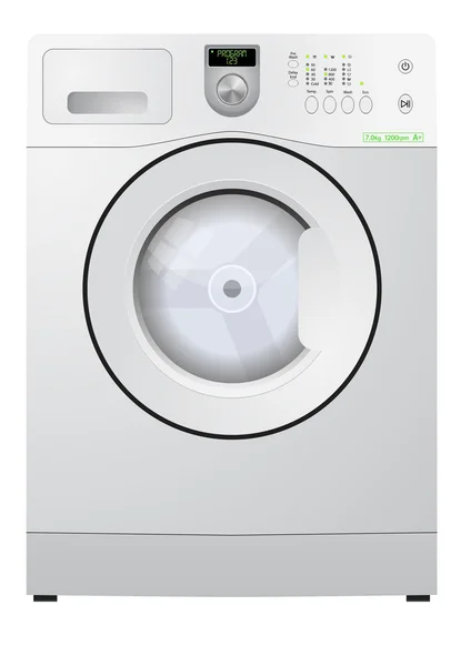 Máquina de lavar roupa elétrica — Vetor de Stock