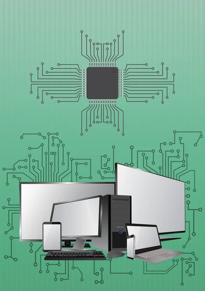 Tech apparaat elektronica — Stockvector