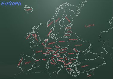 Avrupa grafik yazı tahtası