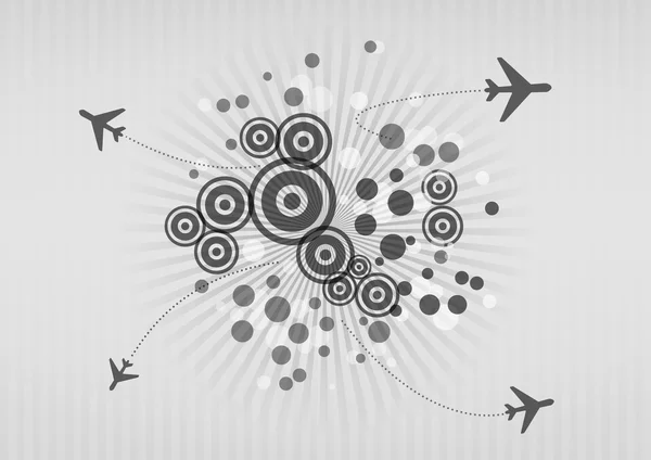 Samolot kształt graficzny — Wektor stockowy