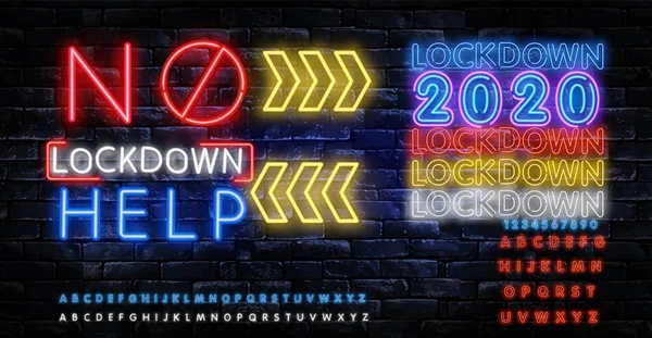 Zaměřit Neonový Vektor Ochrana Neon Design Šablona Světlý Prapor Noční — Stockový vektor