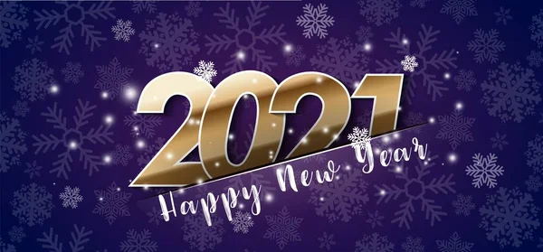 New Year Symbol Vector Illustration Happy New Year 2021 Happy — Stock Vector