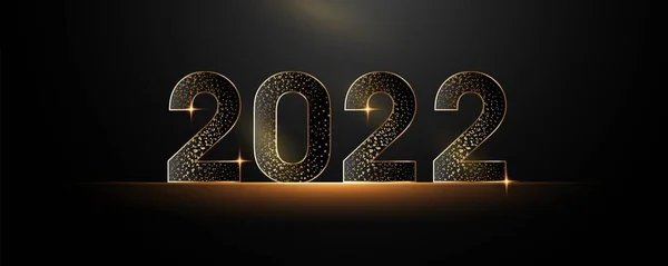 2021年新年快乐。带有亮片的黑色纸号码新年快乐横幅2021数字暗号矢量假日彩绘. — 图库矢量图片