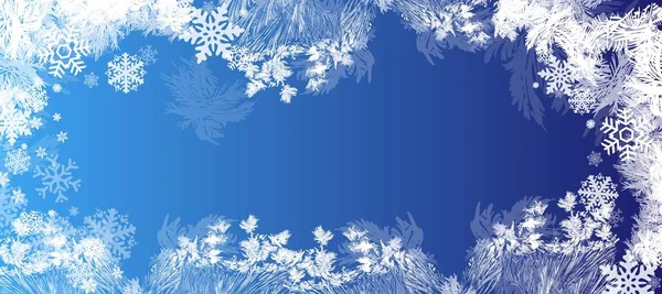 Hoarfrost transparent vector background. Frost, christmas, winter holiday background element. can be used for a Christmas sale or a New Years leaflet. The EPS10 vector. — Stock Vector