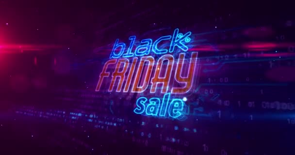 Black Friday Business Promotion Hot Deal Shopping Discount Loop Animation — Stock video