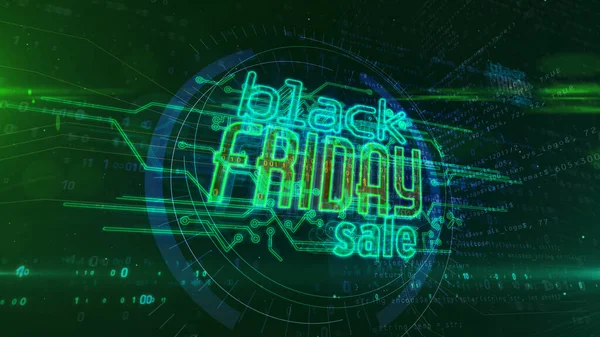 Black Friday Business Promotion Hot Deal Shopping Discount Concept Futuristic — Stock Photo, Image