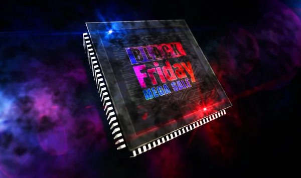 Black Friday Prodej Digitální Nakupování Kybernetické Podnikání Marketing Line Obchod — Stock fotografie