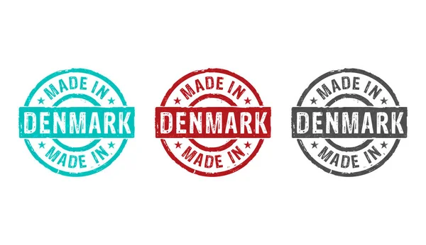 Виробляється Данії Кількох Кольорах Фабрика Виробництво Виробництво Країни Концепція Країни — стокове фото