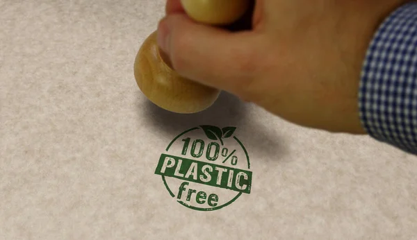 Свободная Пластики Стопроцентная Печать Штамповка Руки Экология Природа Экологически Чистые — стоковое фото