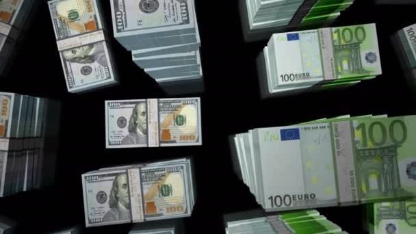 Dollar Euro Yen Japonais Comptant Avec Des Graphiques Des Animations — Video