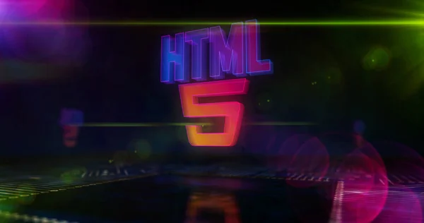 Symbol Rozwoju Html5 Ikona Języka Programowania Stron Internetowych Technologia Internetowa — Zdjęcie stockowe
