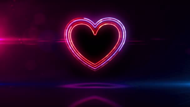 Σύμβολο Αγάπης Καρδιάς Σύμβολο Υγείας Ιατρική Επιστήμη Ρομαντισμό Τεχνολογίας Του — Αρχείο Βίντεο