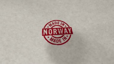 Norveç pulu kıvrımlı ve kusursuz animasyon. El damgası darbesi. Fabrika, üretim ve üretim ülkesi 3 boyutlu döngü kavramı.