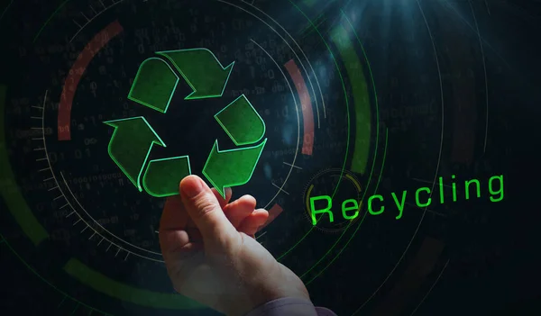 Recycling Symbol Environment Ecology Reduce Waste Green Technology Industry Icon — Stock Photo, Image